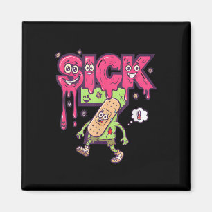 Lustiger Kranker Sieben Meme-Shirt Sechs Sieben Lu Magnet