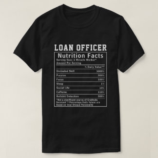 Lustiger Kreditbearbeiter Ernährungsfakten Banking T-Shirt