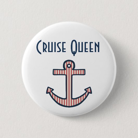 Lustiger Kreuzfahrt-Button-Scherzgeschenk Button (Vorderseite)