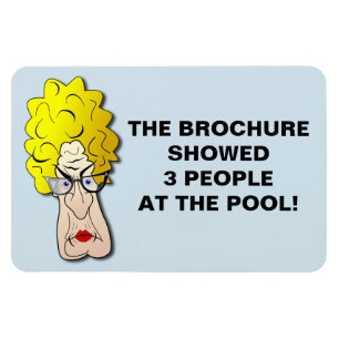 Lustiger Kreuzfahrt-Kabinentür-Magnet - Broschür Magnet