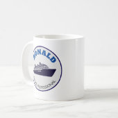 Lustiger Kreuzfahrt-Profi Kaffeetasse (Vorderseite Links)