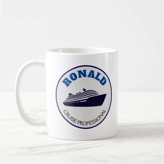 Lustiger Kreuzfahrt-Profi Kaffeetasse (Links)