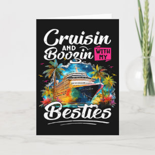 Lustiger Kreuzfahrtliebhaber Vintage Cruisin And B Karte