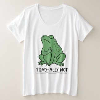 Lustiger Kröten-Verbündeter, kein Frosch Große Größe T-Shirt