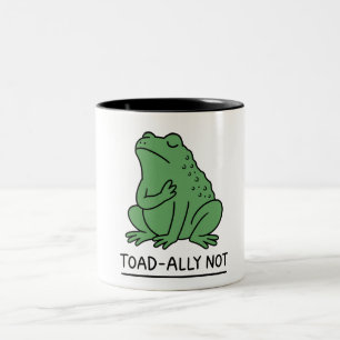 Lustiger Kröten-Verbündeter, nicht Frosch Zweifarbige Tasse