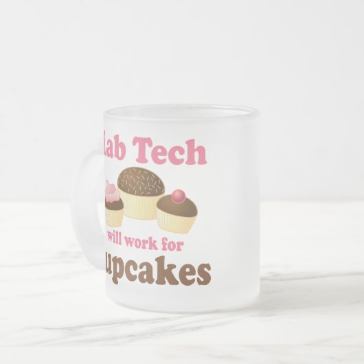 Lustiger Kuchen-Entwurfs-LabradorTech Mattglastasse (Vorderseite Links)