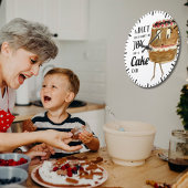 Lustiger Kuchen Zitat Große Wanduhr