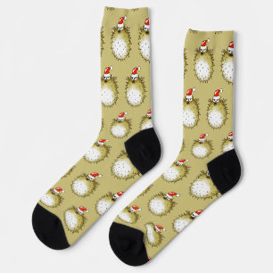 Lustiger Kugelfisch Weihnachten Socken