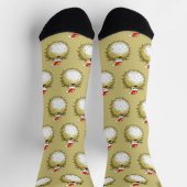 Lustiger Kugelfisch Weihnachten Socken (Oben)