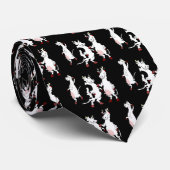 Lustiger Kuh-Cartoon Krawatte (Gerollt)