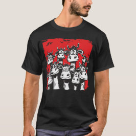 Lustiger Kuh Liebe Cartoon [00332] T-Shirt