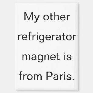 Lustiger Kühlschrank aus Paris Magnet