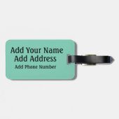 Lustiger kundengerechter Gepäckanhänger des (Rückseite horizontal)