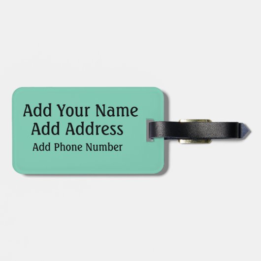 Lustiger kundengerechter Gepäckanhänger des (Rückseite horizontal)