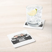 Lustiger kundenspezifischer Foto-Auto-Rahmen Rechteckiger Pappuntersetzer (Vor Ort)