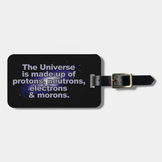 Lustiger kundenspezifischer Gepäckanhänger "des (Vorderseite horizontal)