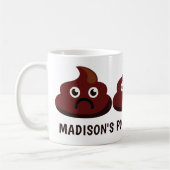 Lustiger kundenspezifischer Text KACKEN Tassen (Links)