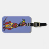 Lustiger künstlerischer Windhund-Hundeabstrakte Gepäckanhänger (Vorderseite horizontal)