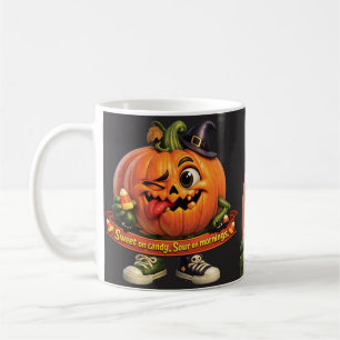 Lustiger Kürbis Halloween Kaffeetasse