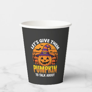 Lustiger Kürbis Halloween Wortspiel Design2 (1)_1 Pappbecher