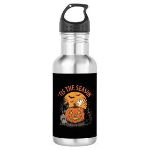 Lustiger Kürbis Halloween Wortspiel Design2 (2)_1 Edelstahlflasche