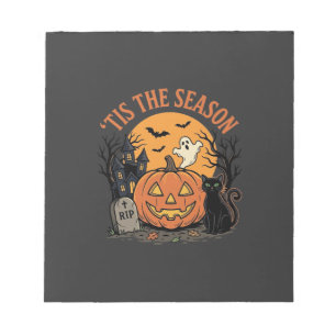 Lustiger Kürbis Halloween Wortspiel Design2 (2)_1 Notizblock