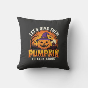 Lustiger Kürbis Halloween Wortspiel Design_1 Kissen
