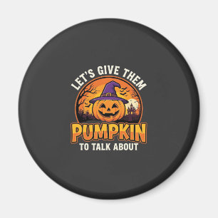 Lustiger Kürbis Halloween Wortspiel Design_1 Magnet