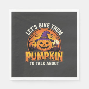 Lustiger Kürbis Halloween Wortspiel Design_1 Serviette