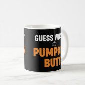 Lustiger Kürbis Hintern Halloween-Design Kaffeetasse (VorderseiteRechts)