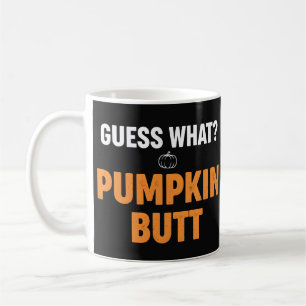 Lustiger Kürbis Hintern Halloween-Design Kaffeetasse