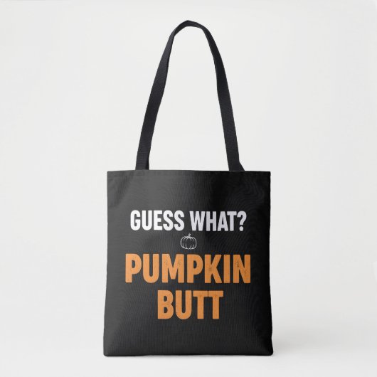 Lustiger Kürbis Hintern Halloween-Design Tasche (Vorderseite)
