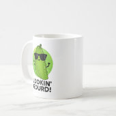 Lustiger Kürbis-Wortwitz Kaffeetasse (Vorderseite Links)