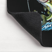 Lustiger Kuss mein-Barsch-Tarnung-Angler Barsch-An Mousepad (Ecke)