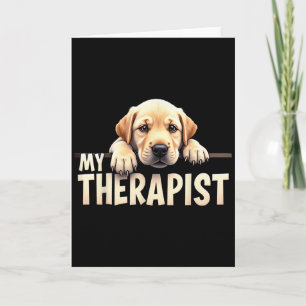 Lustiger Lab Welpe Mein Therapeut Labrador Hund Karte