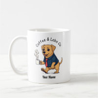 Lustiger Labrador Retriever Hund Geschäftsanzug Ka