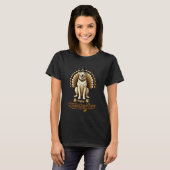 Lustiger Labrador Retriever mit Truthahnfedern als T-Shirt (Vorne ganz)
