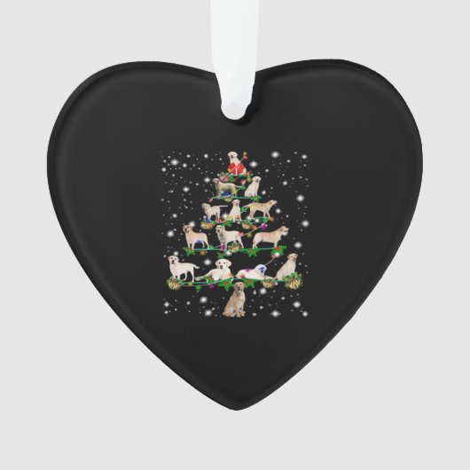 Lustiger Labrador Retriever Weihnachtsbaum Classic Ornament (Vorderseite)