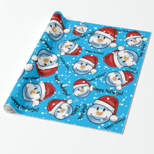 Lustiger lächelnder Argentinien-Flaggen-Feiertag Geschenkpapier
