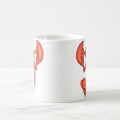 Lustiger lächelnder Hummer Kaffeetasse (Mittel)
