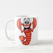 Lustiger lächelnder Hummer Kaffeetasse (Links)