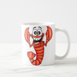 Lustiger lächelnder Hummer Kaffeetasse