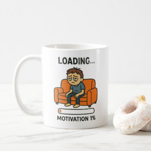 Lustiger Lade Motivation 1% Kaffeebecher Kaffeetasse