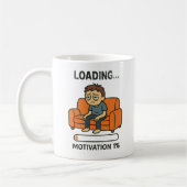 Lustiger Lade Motivation 1% Kaffeebecher Kaffeetasse (Links)
