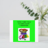 lustiger Ladenwitz Postkarte (Stehend Vorderseite)