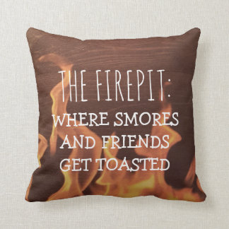 Lustiger Lagerbewohner Firepit Smores des Kissen