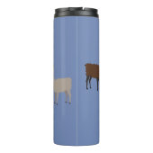 Lustiger Lama-Kaffee Thermosbecher (Rückseite)