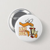 lustiger Lame Ente Cartoon Button (Vorne & Hinten)