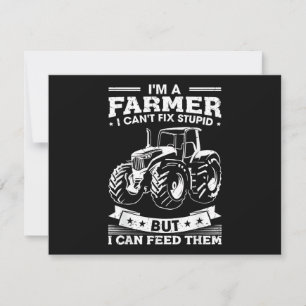 Lustiger Landwirtschaftstraktor Ich bin ein Landwi Dankeskarte