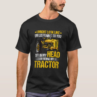 Lustiger Landwirtschaftszitat Leicht ablenkbar d T-Shirt